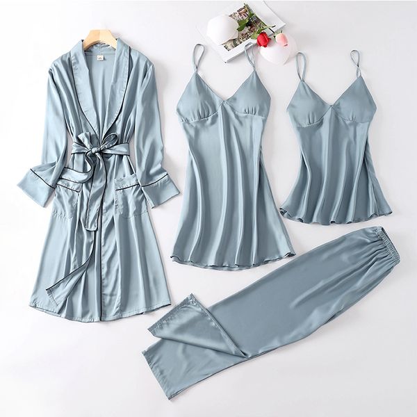 summer satin robe kimono gown bride bridesmaid wedding robe set casual soft bathrobe sleepwear 4pcs nightgown lady homewear, Black;red
summer satin robe kimono gown bride bridesmaid wedding robe set casual soft bathrobe sleepwear 4pcs nightgown lady homewear, Black;red