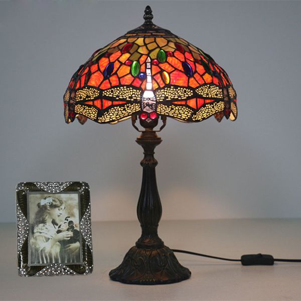 nordic bar art deco dragonfly table lamp cake shop mosaic rustic stained glass bedside desk light european retro decoration table light
nordic bar art deco dragonfly table lamp cake shop mosaic rustic stained glass bedside desk light european retro decoration table light