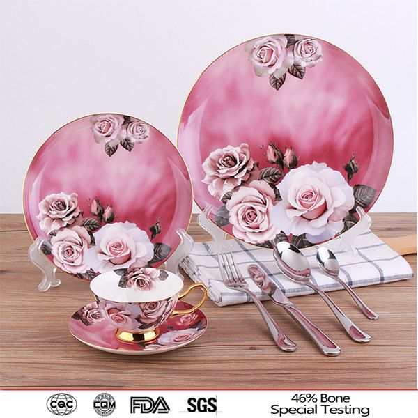 european types of fine bone china rose flower gold painted dinner set porcelain dinnerware set of 8pcs
european types of fine bone china rose flower gold painted dinner set porcelain dinnerware set of 8pcs