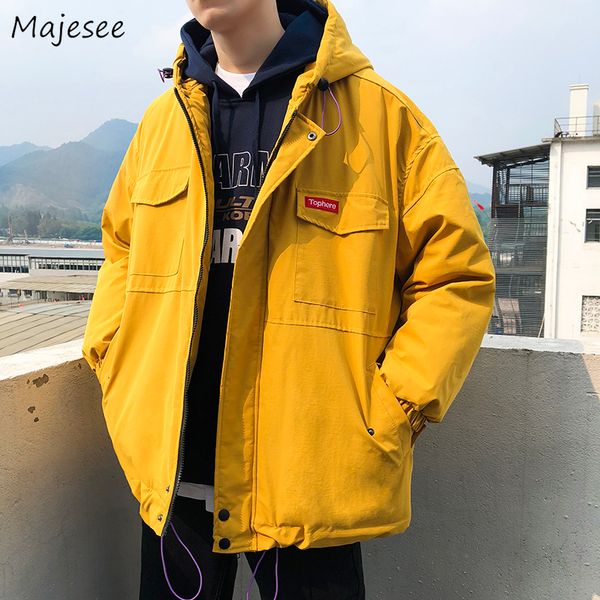 parkas men thicker hooded pockets leisure simple all-match zipper winter overcoats mens korean trendy loose oversize outerwear, Black
parkas men thicker hooded pockets leisure simple all-match zipper winter overcoats mens korean trendy loose oversize outerwear, Black