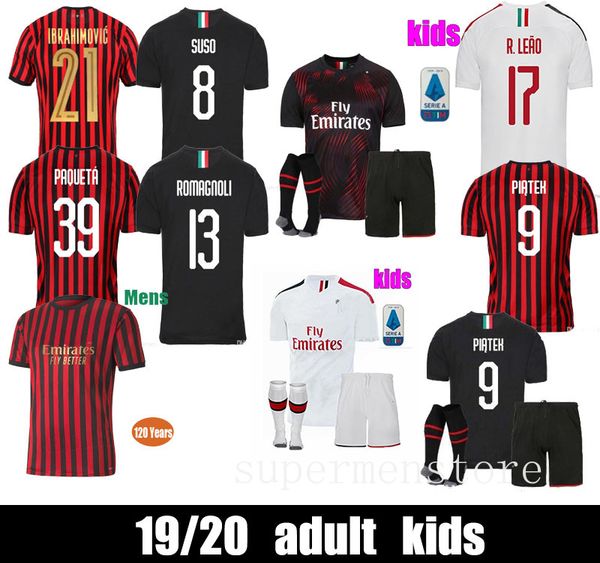 men shirt 19 20 ac milan soccer jersey ibrahimovic 2019 2020 piatek suso r.leao football shirt r.leao mens kids romagnoli paqueta jersey, Black;yellow
men shirt 19 20 ac milan soccer jersey ibrahimovic 2019 2020 piatek suso r.leao football shirt r.leao mens kids romagnoli paqueta jersey, Black;yellow