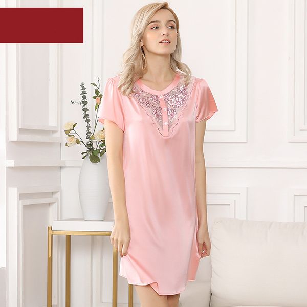 women's sleep & lounge summer 97% silk nightgowns & sleepshirts woman s5634, Black;red
women's sleep & lounge summer 97% silk nightgowns & sleepshirts woman s5634, Black;red