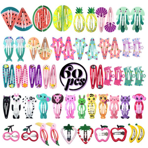 60pcs/set girls cartoon animal fruit baby hair clips colorful kids childrens girl bb hairclips fashion accessories, Slivery;white
60pcs/set girls cartoon animal fruit baby hair clips colorful kids childrens girl bb hairclips fashion accessories, Slivery;white