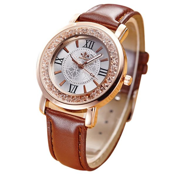 ladies watches fashion quartz rhinestone leather casual dress watch zegarek damski montre femme marque de luxe 2019 kol saati, Slivery;brown
ladies watches fashion quartz rhinestone leather casual dress watch zegarek damski montre femme marque de luxe 2019 kol saati, Slivery;brown