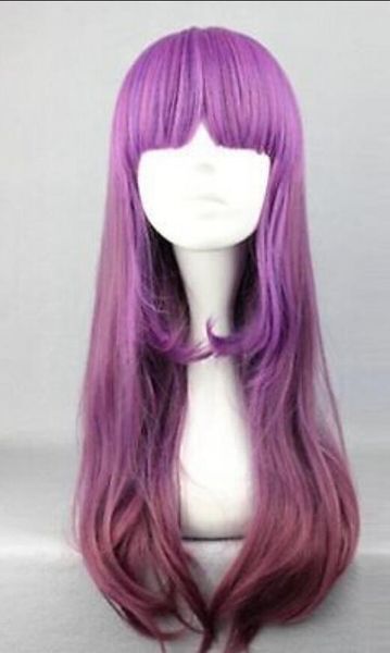 wig synthetic hair style 60cm long cosplay wig, Black;brown 
wig synthetic hair style 60cm long cosplay wig, Black;brown