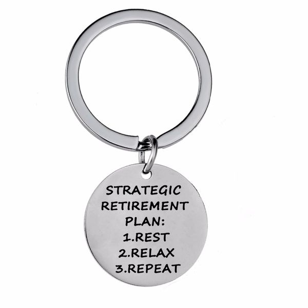 12pc/lot stainless steel strategic retirement plan keychain women men grandfather grandmother doctor teachers key chain ring new, Slivery;golden
12pc/lot stainless steel strategic retirement plan keychain women men grandfather grandmother doctor teachers key chain ring new, Slivery;golden