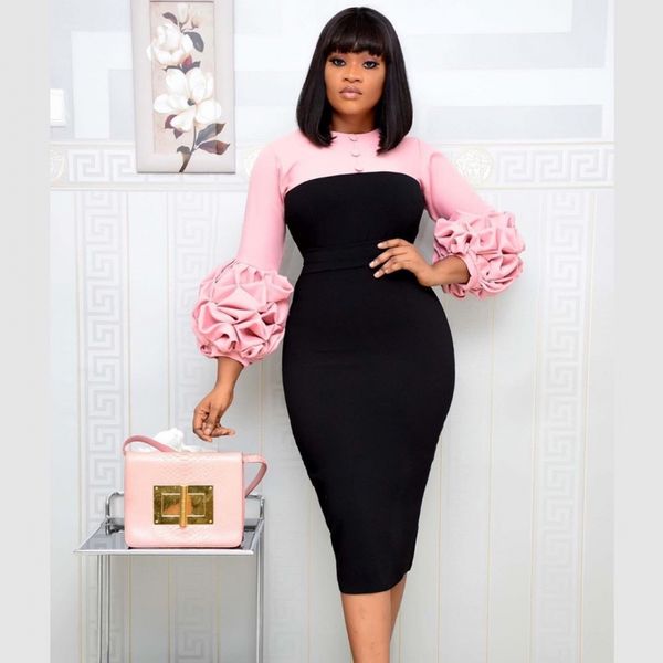 africa women long sleeves color block bodycon dress office ladies women vestidos african modest celebrate occassion dresses, Black;gray
africa women long sleeves color block bodycon dress office ladies women vestidos african modest celebrate occassion dresses, Black;gray