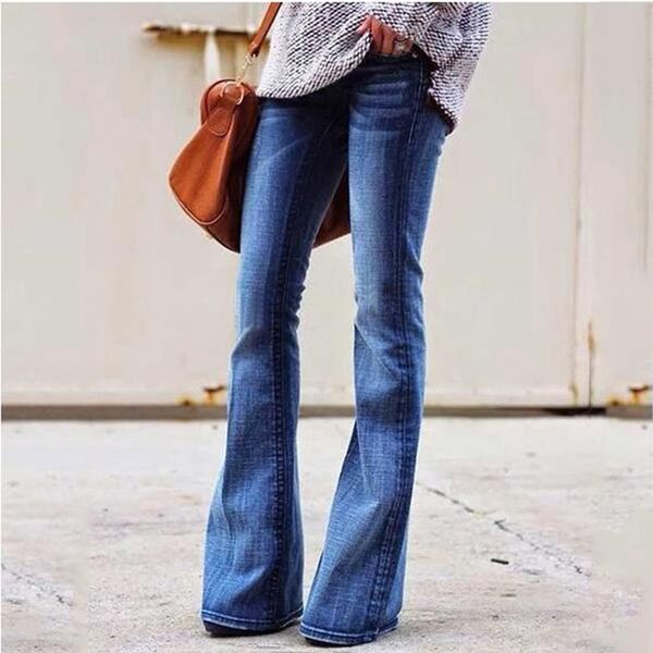 winter denim pants women retro solid color fashion hole jeans skinny flare pants women trousers casual high waist, Blue
winter denim pants women retro solid color fashion hole jeans skinny flare pants women trousers casual high waist, Blue
