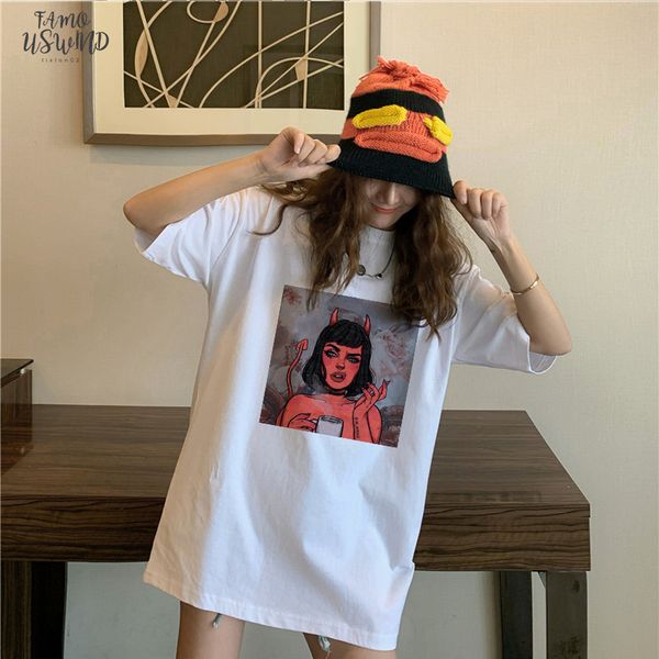 2020 new angel and devil v neck print casual harajuku fashion t shirt loose womens clothes punk vegan short sleeve t, White
2020 new angel and devil v neck print casual harajuku fashion t shirt loose womens clothes punk vegan short sleeve t, White