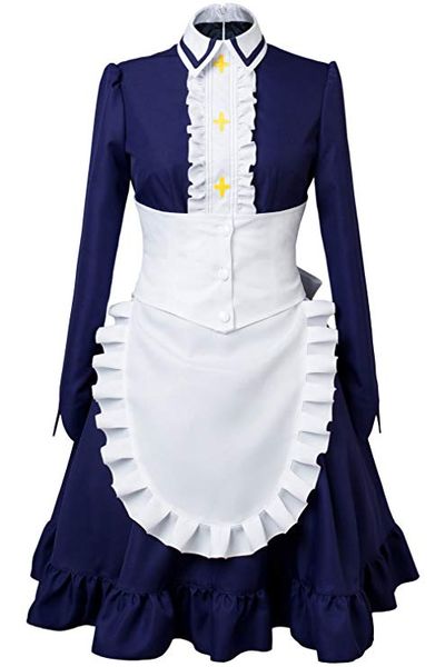 seven deadly sins season 2 elizabeth liones cosplay costume blue maid dress apron, Black
seven deadly sins season 2 elizabeth liones cosplay costume blue maid dress apron, Black