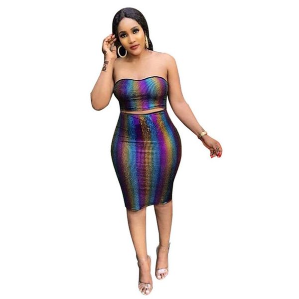autumn rainbow stripe gradient print women 's set crop strapless midi skirts suit two piece set tracksuit outfit s-xl, Gray
autumn rainbow stripe gradient print women 's set crop strapless midi skirts suit two piece set tracksuit outfit s-xl, Gray
