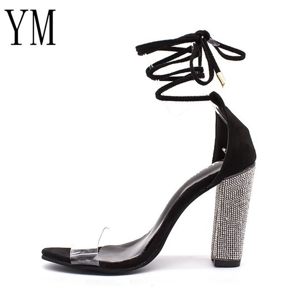 3colour women heeled sandals bandage rhinestone ankle strap pumps super high square heels lady shoes big size 43 c13, Black
3colour women heeled sandals bandage rhinestone ankle strap pumps super high square heels lady shoes big size 43 c13, Black