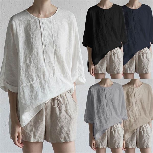 2020 cotton and linen pullover t-shirt round collar cotton linen back fork half sleeve casual pullover t-shirt, White
2020 cotton and linen pullover t-shirt round collar cotton linen back fork half sleeve casual pullover t-shirt, White