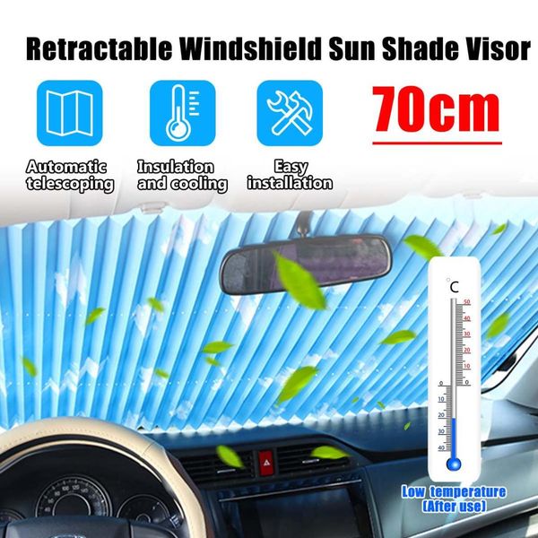 70cm automatic foldable retractable windshield sunshade suv mpv truck car window sun shade upgraded uv sun protector
70cm automatic foldable retractable windshield sunshade suv mpv truck car window sun shade upgraded uv sun protector