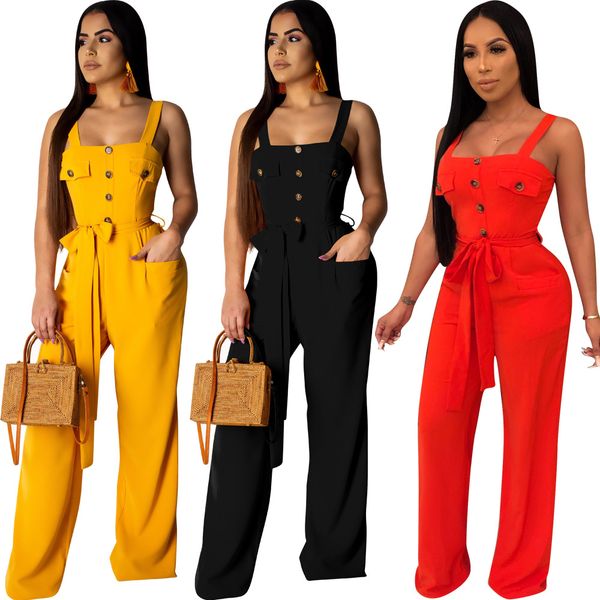 3 solid color regular women jumpsuits sleeveless sling square collar high waist lace up casual fashion lady long jumpsuit l5311, Black;white
3 solid color regular women jumpsuits sleeveless sling square collar high waist lace up casual fashion lady long jumpsuit l5311, Black;white