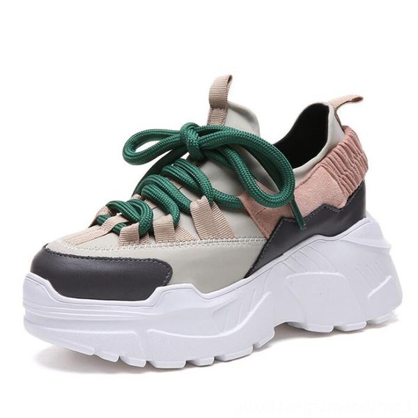 shoes woman 2018 winter autumn casual shoes new platform tenis feminino casual chunky sneakers woman lace-up dad sneakers, Black
shoes woman 2018 winter autumn casual shoes new platform tenis feminino casual chunky sneakers woman lace-up dad sneakers, Black