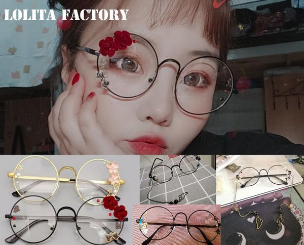 hand-made original lolita soft girl sweet japanese native girl round frame cherry sakura glasses cos diffuse chilo
hand-made original lolita soft girl sweet japanese native girl round frame cherry sakura glasses cos diffuse chilo
