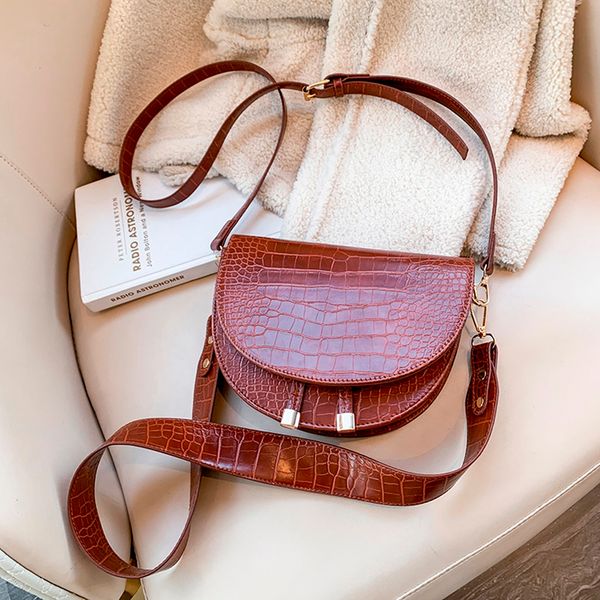 роскошный крокодил pattern crossbody сумка для женщин полукруглого сумка pu кожаные сумки на ремне, sac основного фам
роскошный крокодил pattern crossbody сумка для женщин полукруглого сумка pu кожаные сумки на ремне, sac основного фам