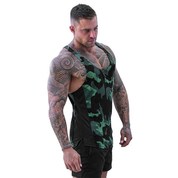 men camo vest breathable fast dry sweat absorbing sports for summer gdd99, White;black
men camo vest breathable fast dry sweat absorbing sports for summer gdd99, White;black