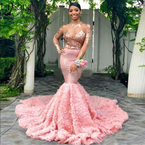 2019 pink mermaid prom dresses sheer with appliques evening gowns illusion long sleeves rose ruched sweep train formal dress, White;black
2019 pink mermaid prom dresses sheer with appliques evening gowns illusion long sleeves rose ruched sweep train formal dress, White;black