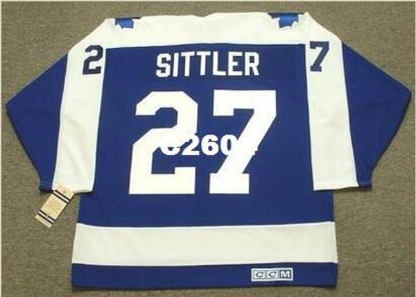 mens #27 darryl sittler toronto maple leafs 1975 ccm vintage retro hockey jersey or custom any name or number retro jersey, Black;red
mens #27 darryl sittler toronto maple leafs 1975 ccm vintage retro hockey jersey or custom any name or number retro jersey, Black;red