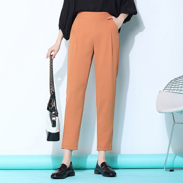 2019 spring and summer new style high-waisted casual pants women's ninth pants loose-fit straight-leg middle-aged women's, Black;white
2019 spring and summer new style high-waisted casual pants women's ninth pants loose-fit straight-leg middle-aged women's, Black;white