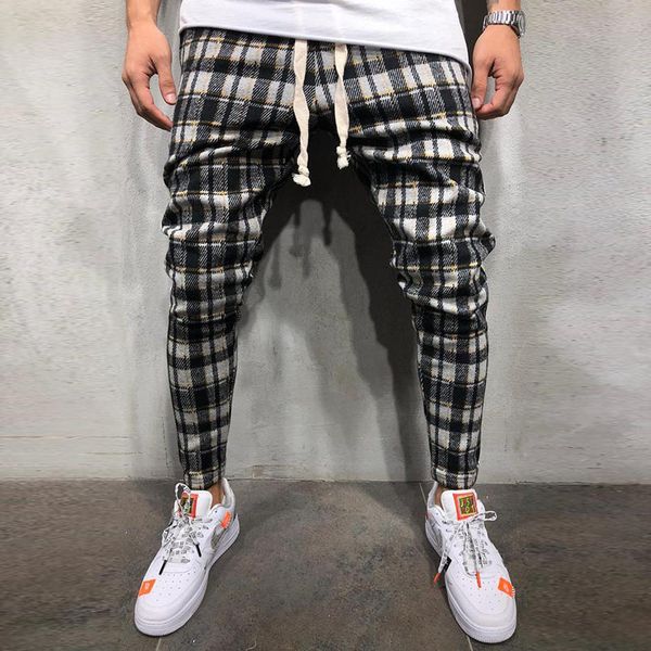 mens trousers plaid drawstring fitness training jogging pants multi colors new casual style urban wind pants wear, Black
mens trousers plaid drawstring fitness training jogging pants multi colors new casual style urban wind pants wear, Black