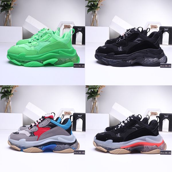 triple s designer casual shoes clear bubble midsole green paris 17fw old dad sneaker triple black mens womens fashion with box size 36-45
triple s designer casual shoes clear bubble midsole green paris 17fw old dad sneaker triple black mens womens fashion with box size 36-45