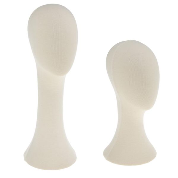 2 pack 15'' 20'' long neck cotton fabric cover cork head mannequins manikin model tanding for wig hat glasses scarves di, White
2 pack 15'' 20'' long neck cotton fabric cover cork head mannequins manikin model tanding for wig hat glasses scarves di, White