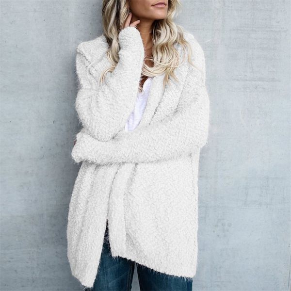 wholesale autumn women solid color plush hooded cardigan coat winter casual loose warm sweater coat women long sleeve outwear, Black;white
wholesale autumn women solid color plush hooded cardigan coat winter casual loose warm sweater coat women long sleeve outwear, Black;white