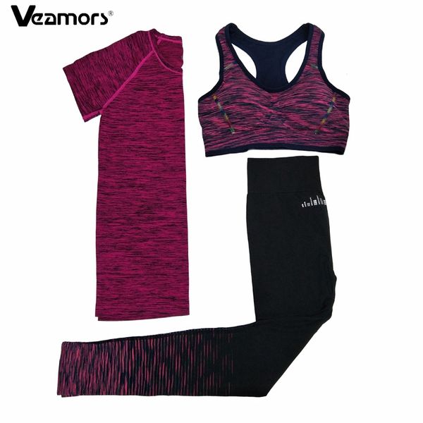 veamors 3 pcs women fitness yoga sets running yoga t-shirt & bra & pants sport suit gym clothes workout training set, White;red
veamors 3 pcs women fitness yoga sets running yoga t-shirt & bra & pants sport suit gym clothes workout training set, White;red