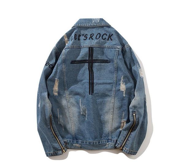 harajuku embroidery zipper jacket jeans streetwear hip hop men vintage washed denim jacket red striped denim jackets, Black;brown
harajuku embroidery zipper jacket jeans streetwear hip hop men vintage washed denim jacket red striped denim jackets, Black;brown