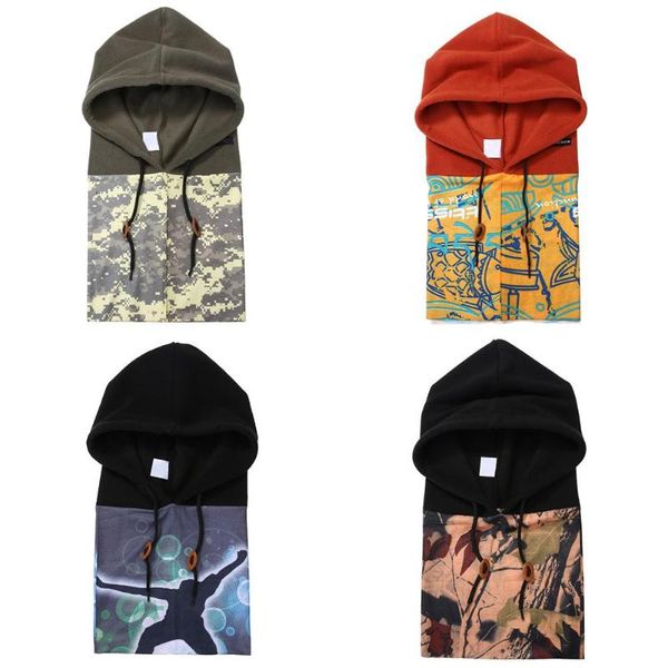 winter outdoor ski riding windproof fleece warm neck hood hat, Black
winter outdoor ski riding windproof fleece warm neck hood hat, Black