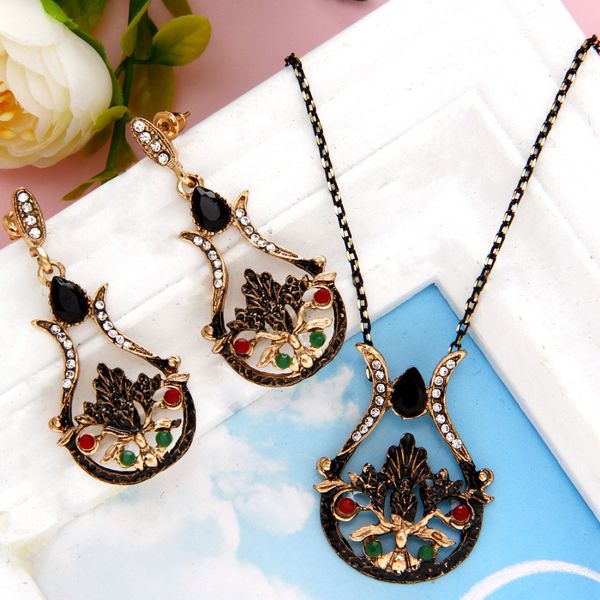 Vintage Style Green Tulip Flower Pendant Necklace Earrings Jewelry Set Alloy Resin Women Party Wedding Dress Accessories
Vintage Style Green Tulip Flower Pendant Necklace Earrings Jewelry Set Alloy Resin Women Party Wedding Dress Accessories