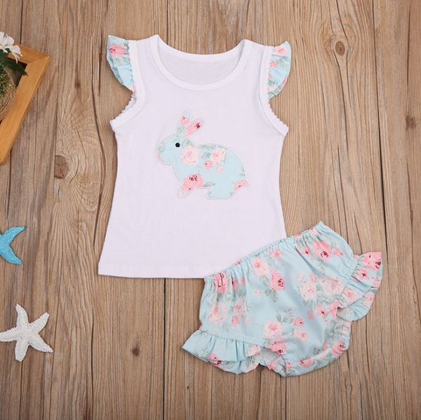 baby girls clothing sets rabbit appliqued shirts short 2pcs sets sleeveless floral girls outfits baby kids clothing 2 designs yw2024, White
baby girls clothing sets rabbit appliqued shirts short 2pcs sets sleeveless floral girls outfits baby kids clothing 2 designs yw2024, White