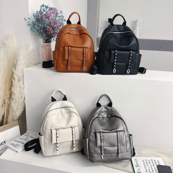 rivet backpack women's backpack 2020 new korean fashion soft leather woman leisure simple small backpacks women
rivet backpack women's backpack 2020 new korean fashion soft leather woman leisure simple small backpacks women