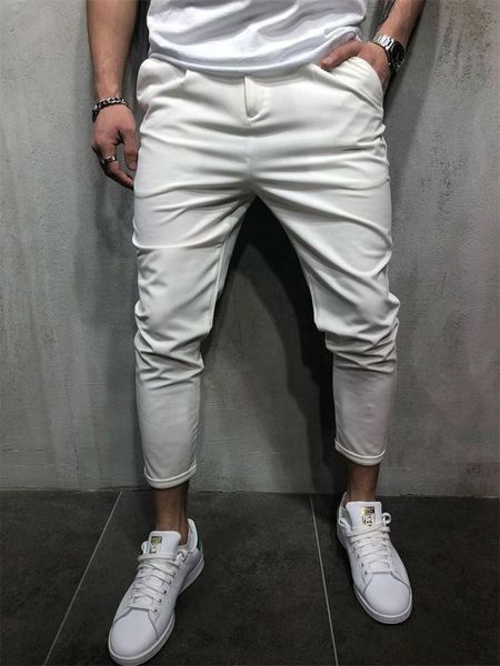 mens designer pencil pants fashion solid zipper fly mens clothes with pockets casual homme slim trousers, Black
mens designer pencil pants fashion solid zipper fly mens clothes with pockets casual homme slim trousers, Black