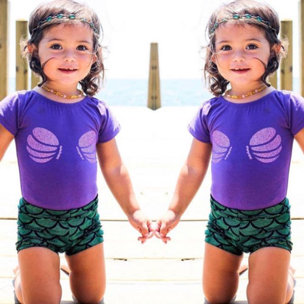 Cute Baby Girl Mermaid Summer Clothes Set Kids Baby Girl 2Pcs Tops+Scale Shorts Toddler Infant Outfit Children Clothes Sunsuit
Cute Baby Girl Mermaid Summer Clothes Set Kids Baby Girl 2Pcs Tops+Scale Shorts Toddler Infant Outfit Children Clothes Sunsuit