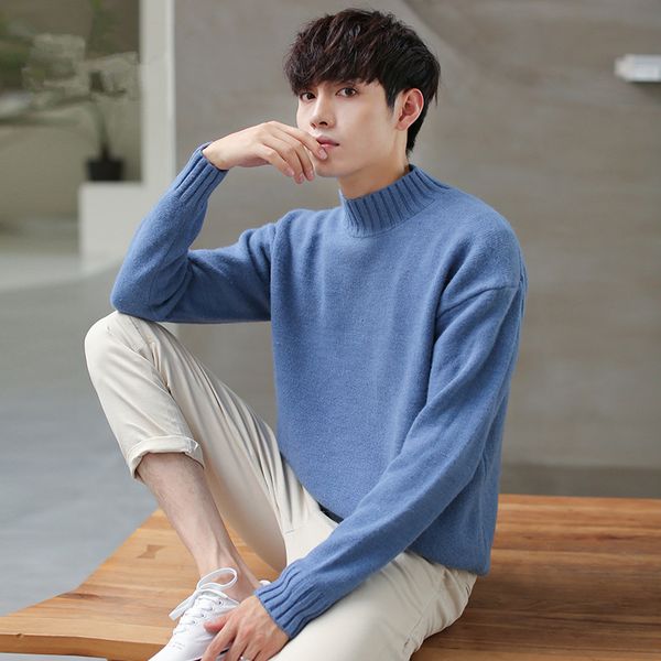 men's sweaters men sweater turtleneck slim fit pullover man classic wool knitwear solid warm mens, White;black
men's sweaters men sweater turtleneck slim fit pullover man classic wool knitwear solid warm mens, White;black