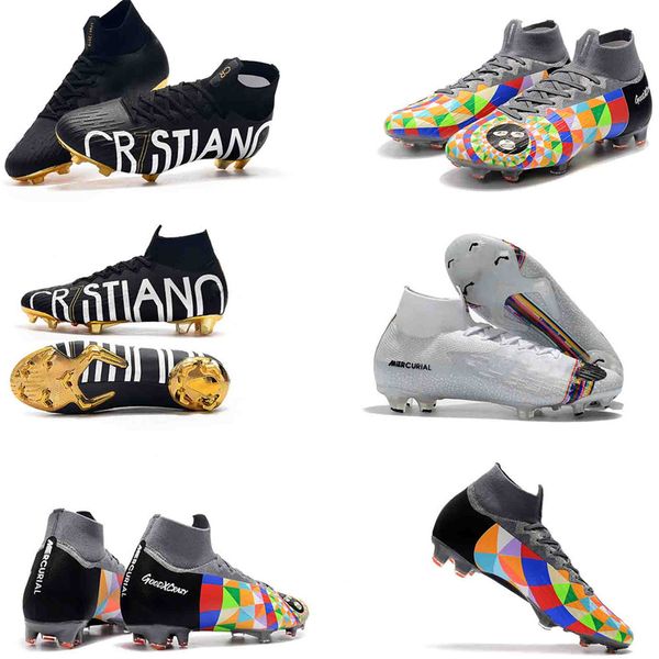2019 original colorful mens high ankle football boots cr7 mercurial superfly vi 360 elite fg soccer shoes neymar acc superfly soccer cleats
2019 original colorful mens high ankle football boots cr7 mercurial superfly vi 360 elite fg soccer shoes neymar acc superfly soccer cleats