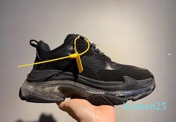 2019 paris 17fw triple-s crystal bottom green luxury dad shoes platform triple s sneakers for mens women vintage kanye grandpa trainers l25, Black
2019 paris 17fw triple-s crystal bottom green luxury dad shoes platform triple s sneakers for mens women vintage kanye grandpa trainers l25, Black