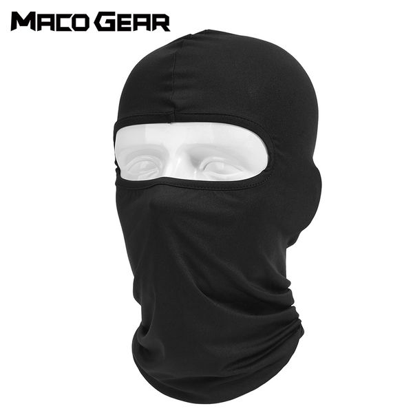 

lycra cycling full face mask balaclava sport ski biker bicycle hood cover snowboard hiking fishing face shield hat cap men women, Black