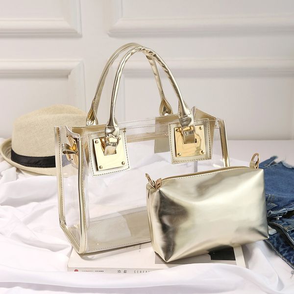 2019 women fashion transparent handbag pvc +leather solid color jelly summer shoulder bag candy color water proof messenger tote
2019 women fashion transparent handbag pvc +leather solid color jelly summer shoulder bag candy color water proof messenger tote