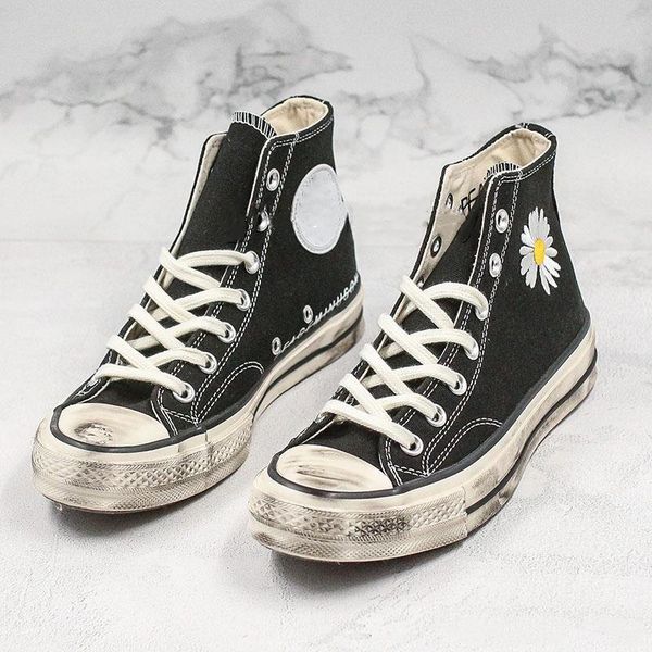new gd x peaceminusone skateboarding chuck 1970 fashion designer black daisy mens women classic 1970s casual canvas shoes size 35-44
new gd x peaceminusone skateboarding chuck 1970 fashion designer black daisy mens women classic 1970s casual canvas shoes size 35-44