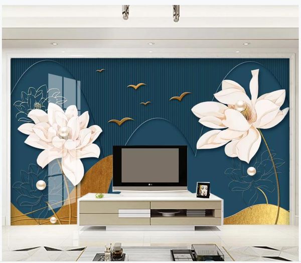 custom p wallpapers for walls 3d murals wallpapers modern style 3d lotus flower tv background wall papers for living room decoration
custom p wallpapers for walls 3d murals wallpapers modern style 3d lotus flower tv background wall papers for living room decoration