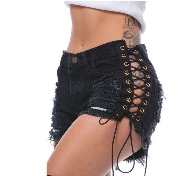 unique women denim shorts solid lacing ripped mid wasit summer slim fit hole bandage mini short jeans plus size 198, White;black
unique women denim shorts solid lacing ripped mid wasit summer slim fit hole bandage mini short jeans plus size 198, White;black