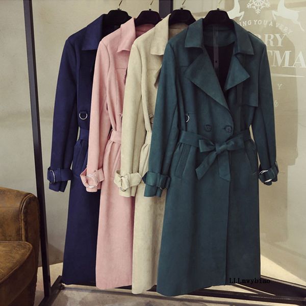 fashion new faux suede trench coat women 2020 autumn plus size double breasted loose mid-long outwear female z407, Tan;black
fashion new faux suede trench coat women 2020 autumn plus size double breasted loose mid-long outwear female z407, Tan;black