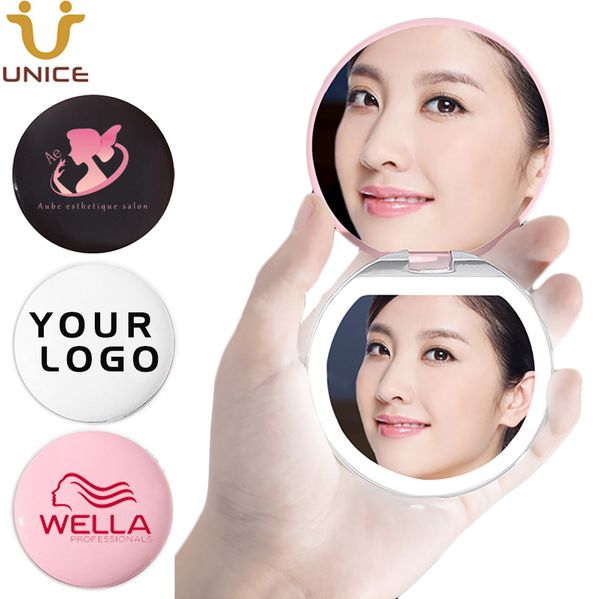 100pcs/lot custom logos led lighting makeup mirrors protable pocket compact mini purse cosmetic mirror customized logo
100pcs/lot custom logos led lighting makeup mirrors protable pocket compact mini purse cosmetic mirror customized logo