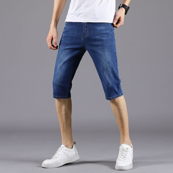 2020 new men's fashion trend blue jeans men's casual slim stretch jeans classic denim five-point pants high-quality shorts
2020 new men's fashion trend blue jeans men's casual slim stretch jeans classic denim five-point pants high-quality shorts