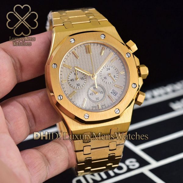 luxury watch satch chronograph quartz battery wristwatches 45mm 316l stainless steel case designer bracelet gold watches mens watches, Slivery;brown
luxury watch satch chronograph quartz battery wristwatches 45mm 316l stainless steel case designer bracelet gold watches mens watches, Slivery;brown